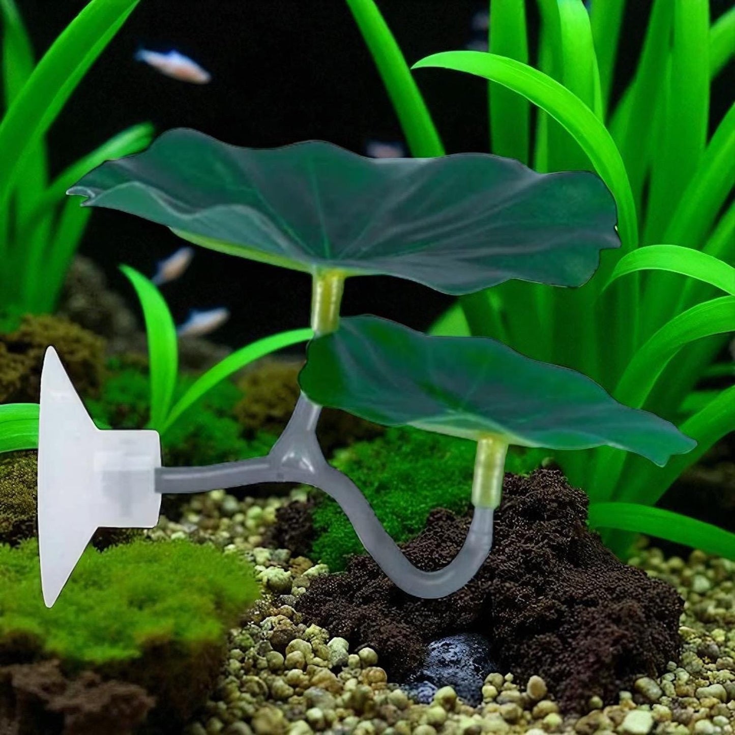 Silk Betta Resting Leaf: Aquarium Fish Bed Decor - Betta Bunk