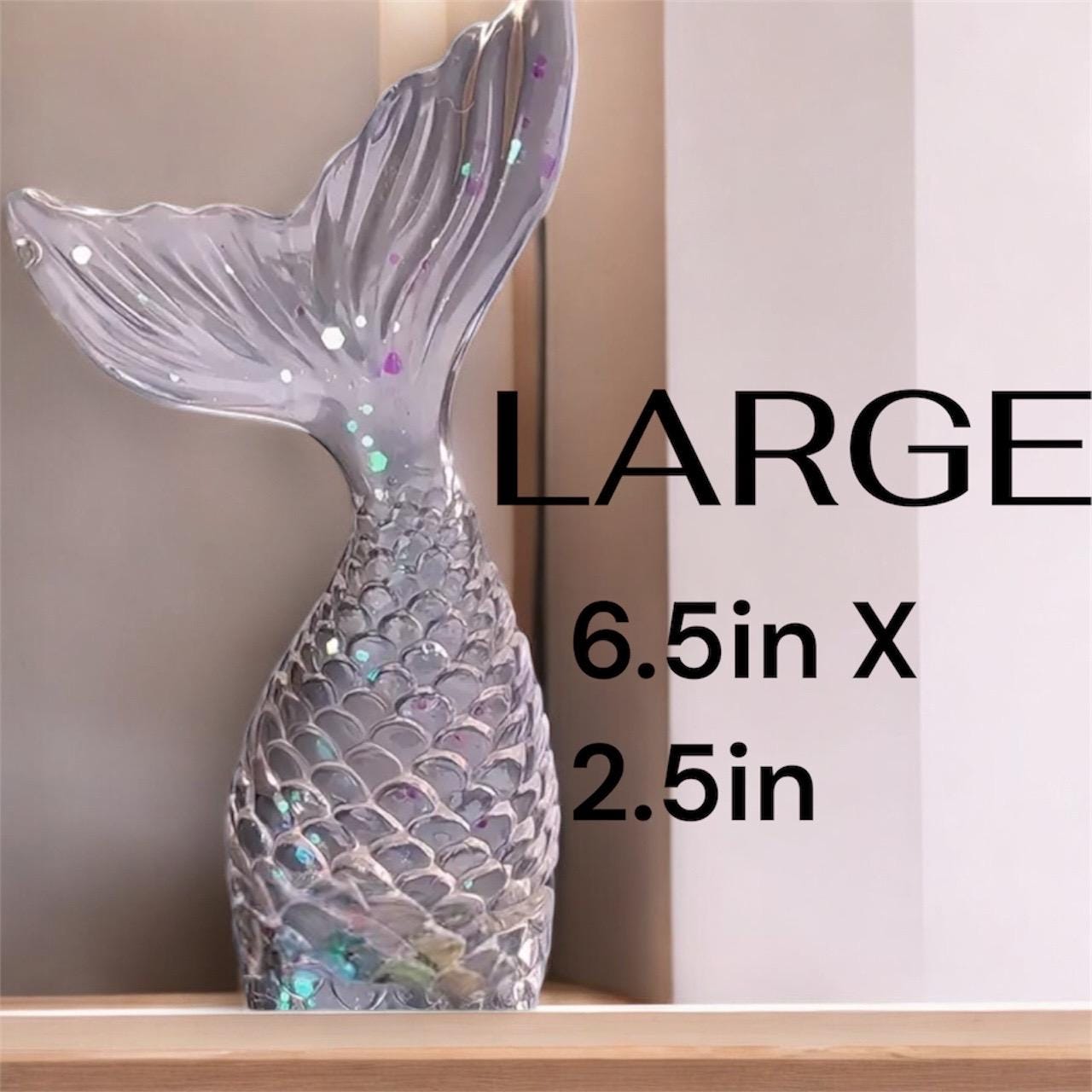 Mermaid Tail Aquarium Decor - Betta Fish Tank - Aquascape
