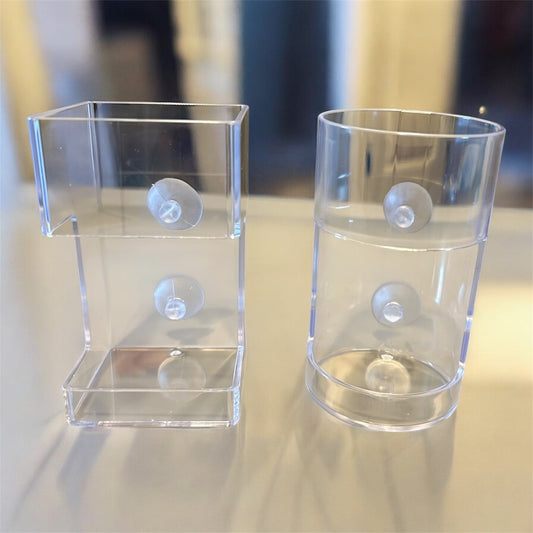 Transparent Fish Feeder With Suction - Aquarium Feeder