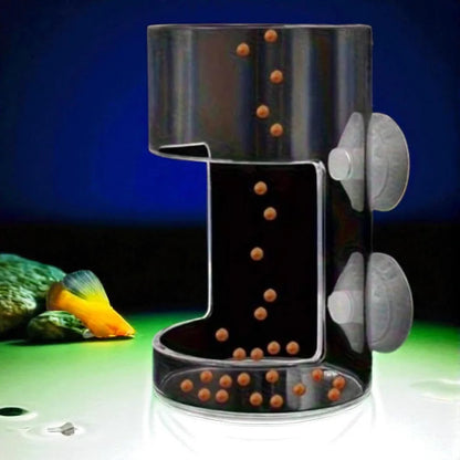 Transparent Fish Feeder With Suction - Aquarium Feeder