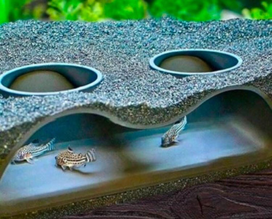 Aquarium Cave Hideout for Shrimp & Small Fish - Wavy Hideout Design