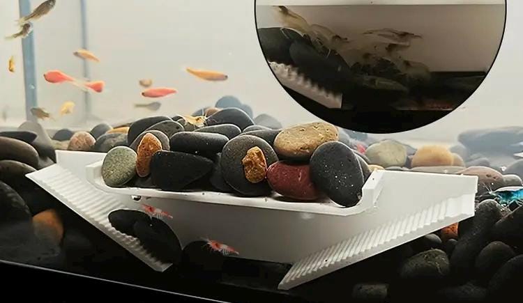 Aquarium Shrimp Hideout: Stair Step Design