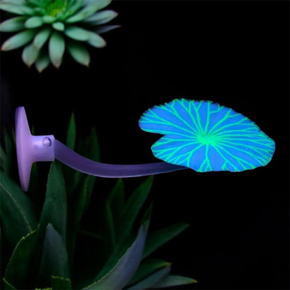 Betta Fish Leaf Hammock: Soft Silicone Aquarium Rest - Blue Floursecnt