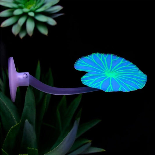 Betta Fish Leaf Hammock: Soft Silicone Aquarium Rest - Blue Floursecnt