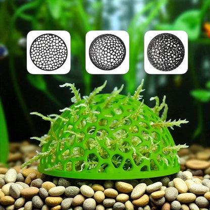 Shrimp Dome: Aquarium Hide for Fry and Adult shrimp - unique honeycomb design - Moss Holder