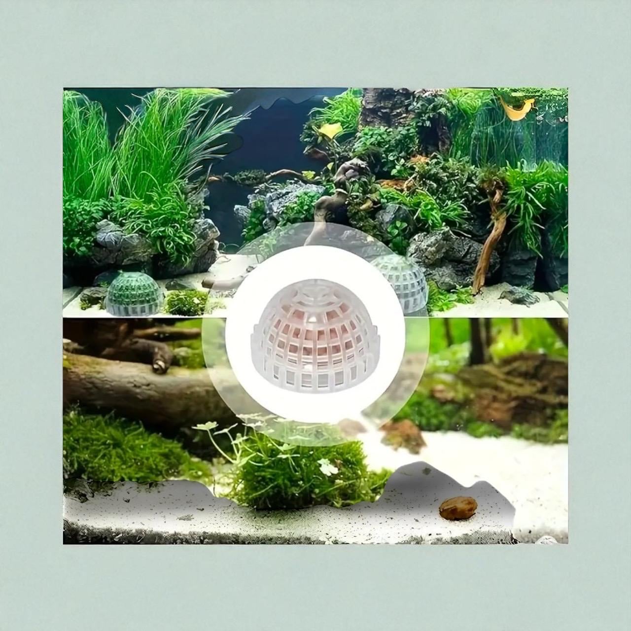 Sinking Aquarium Moss Holder: Beginner Fish Tank Accessory - Moss Ball