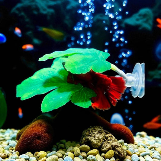 Silk Betta Resting Leaf: Aquarium Fish Bed Decor - Betta Bunk