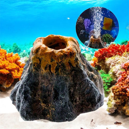 Volcano bubbler with airstone - Aquarium decor