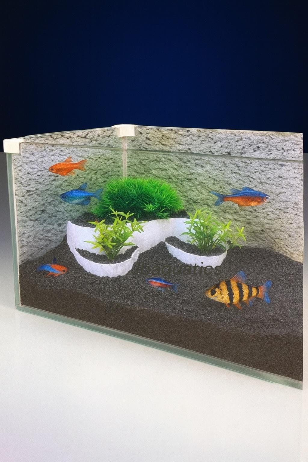 Aquarium Terrarium Plant Holder | Aquascape Accessory | Betta Tank Decor | Reptile Habitat