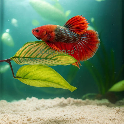 Silk Betta Resting Leaf – Aquarium Fish Tank Decor