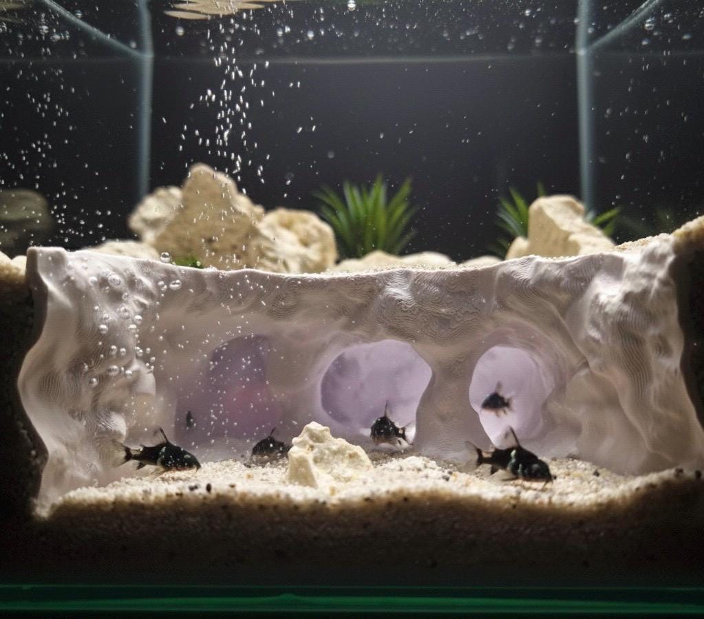 Underwater Lost City of Atlantis Cave - The Sunken Ruins | Aquarium Decoration - Shrimp, Fish Tank and Terranium Aquascape