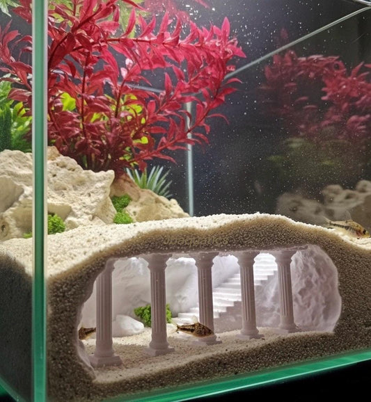 The Buried City of Pompeii Roman Ruins Aquarium Decor | Underground Cave | Natural Stone Look
