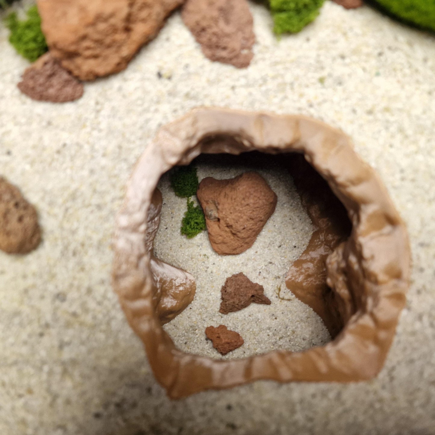 Shadowstone Canyon | Underground Bottom Dweller Den - Realistic Cave for Aquascaping | Aquatic Decor