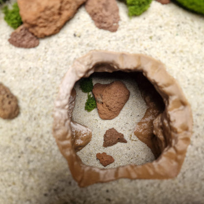 Shadowstone Canyon | Underground Bottom Dweller Den - Realistic Cave for Aquascaping | Aquatic Decor