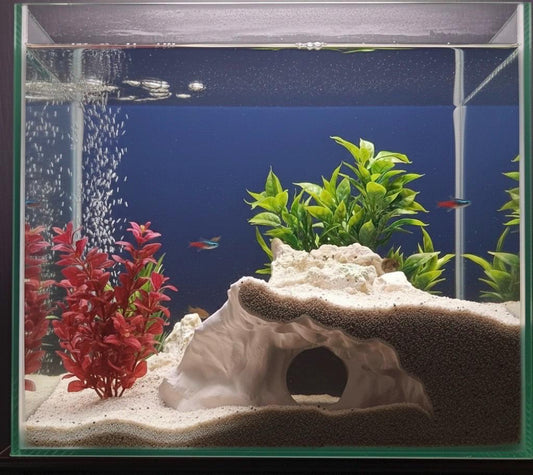 Underwater Hanging Cliff- Rock Ledge | Aquarium and Terranium Decor - Fish Tank, Shrimp and Reptile Aquascape Decoration
