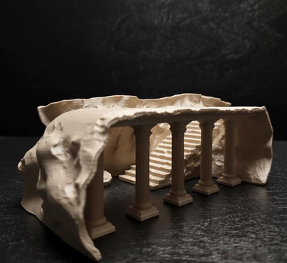 The Buried City of Pompeii Roman Ruins Aquarium Decor | Underground Cave | Natural Stone Look