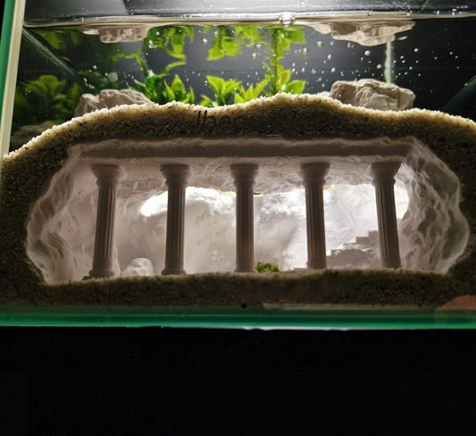 The Buried City of Pompeii Roman Ruins Aquarium Decor | Underground Cave | Natural Stone Look