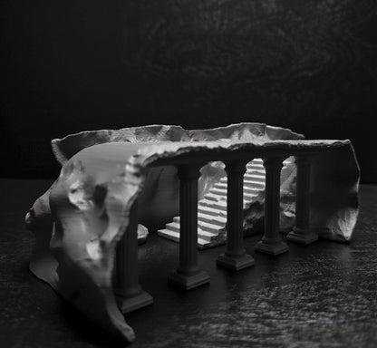 The Buried City of Pompeii Roman Ruins Aquarium Decor | Underground Cave | Natural Stone Look