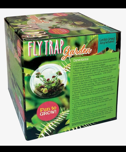 Venus Fly Trap Growing Kit  Carnivorous Plant Starter Kit  Live Flytrap Plant with Soil & Pot  Beginner Plant Kit