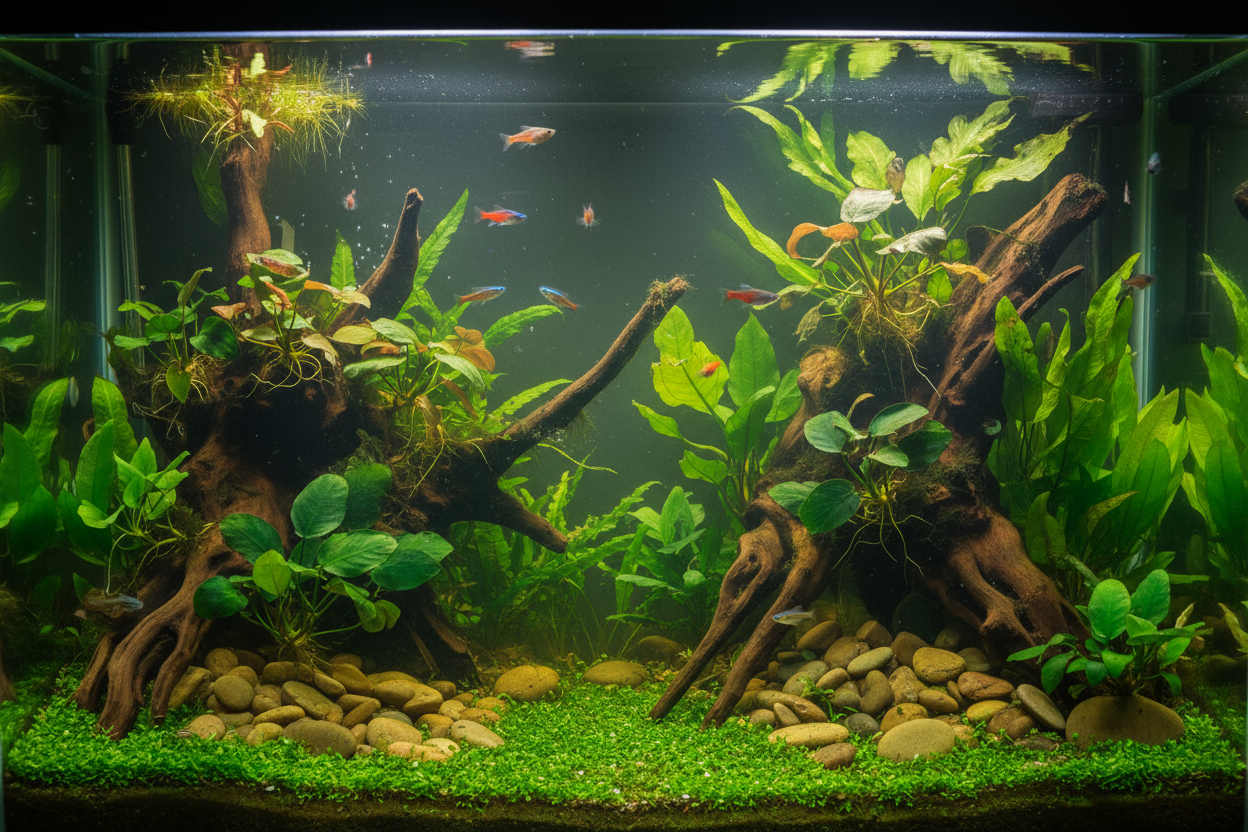 planted fish tank